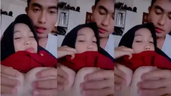 Toket Adik Hijab Diremas Kakak Tiri Video by PornGo